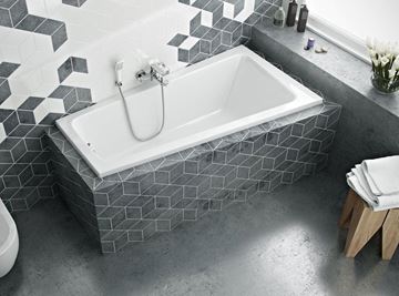 SANTECH VIKY rohová vaňa 150x80 cm, bez nožičiek, akrylát SAVIK150P Obrázek - fotka