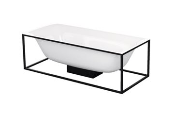 BETTELUX SHAPE voľne stojaca vaňa 180x80 cm, bez rámu, BetteGlaze, titánová oceľ