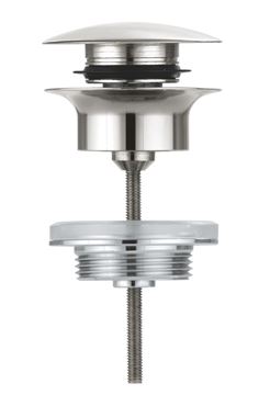 GROHE umývadlový výpust, click-clack, s prepadom, supersteel 65807DC0 Obrázek - fotka