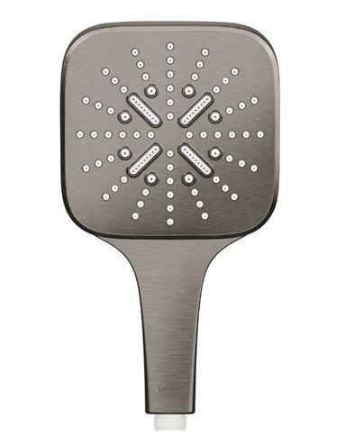GROHE RAINSHOWER SMARTACTIVE 130 CUBE ručná sprcha 130x130 mm, 3 prúdy, Water Saving, brúsený hard graphite 26582AL0 Obrázek - fotka