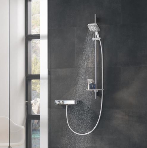 GROHE RAINSHOWER SMARTACTIVE 130 CUBE ručná sprcha 130x130 mm, 3 prúdy, chróm 26550000 Obrázek - fotka