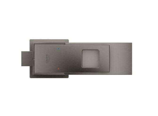 GROHE EUROCUBE umývadlová stojanková batéria, s odtokovou súpravou, kartáčovaný hard graphite 23445AL0 Obrázek - fotka