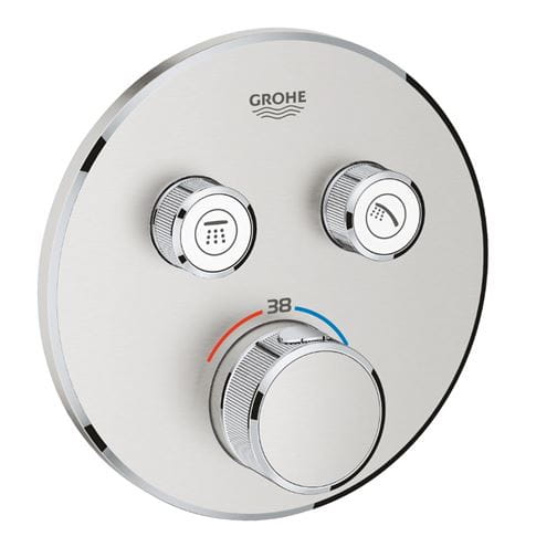 GROHE GROHTHERM SMARTCONTROL podomietková termostatická batéria, pre 2 spotrebiče, Water Saving, supersteel 29119DC0 Obrázek - Hlavní obrázek