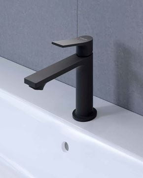 HANSGROHE ZEBRIS E umývadlová stojanková batéria, CoolStart, EcoSmart, matná čierna 72571670 Obrázek - fotka
