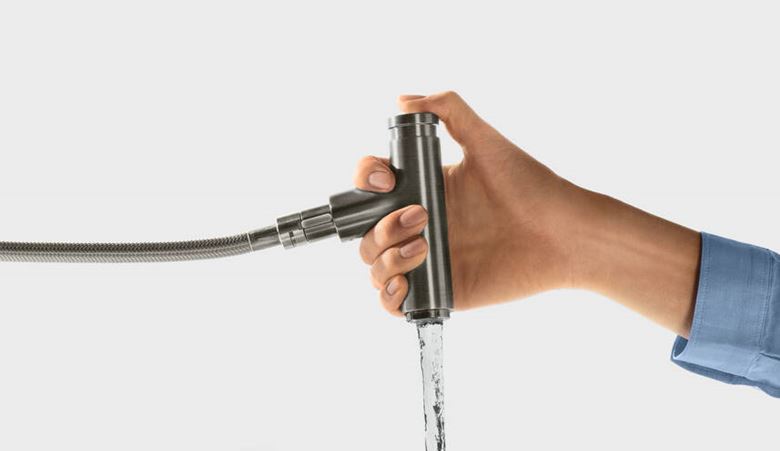 HANSGROHE METRIS SELECT M71 drezová batéria, s vyťahovacou koncovkou, chróm 14857000 Obrázek - fotka