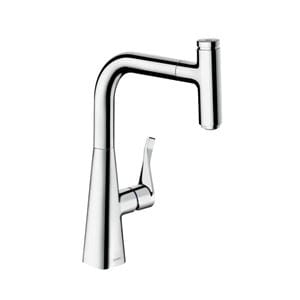 HANSGROHE METRIS SELECT M71 drezová batéria, s vyťahovacou koncovkou, chróm