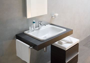 LAUFEN PRO S umývadlo 56 cm, s otvorom pre batériu a prepadom, LCC H8189634001041 Obrázek - fotka