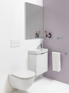 LAUFEN PRO S umývadielko 48 cm, s otvorom pre batériu vľavo a prepadom H8159550001041 Obrázek - fotka