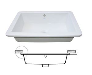 IDEAL STANDARD STRADA umývadlo 59,5 cm, s prepadom
