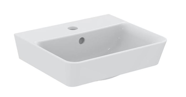 IDEAL STANDARD CONNECT AIR CUBE umývadielko 40 cm, s otvorom pre batériu a prepadom E030701 Obrázek - Hlavní obrázek