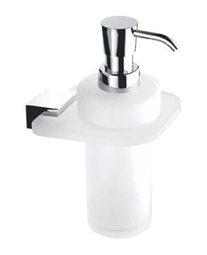 NIMCO KIBO dávkovač tekutého mydla 250 ml, nástenná, plexisklo, chróm