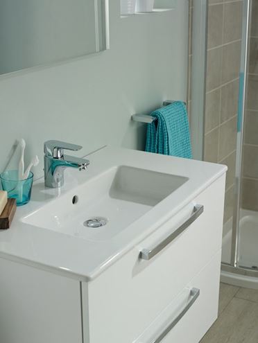 IDEAL STANDARD CONNECT TEMPO umývadlo 61 cm, s otvorom pre batériu a prepadom E066801 Obrázek - fotka