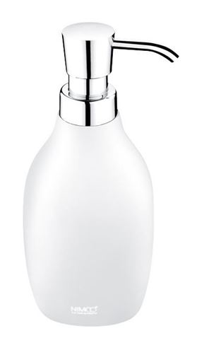 NIMCO AVA dávkovač tekutého mydla 280 ml, polyresín chróm/biela AV 15031-05 Obrázek - Hlavní obrázek