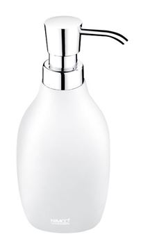 NIMCO AVA dávkovač tekutého mydla 280 ml, polyresín chróm/biela