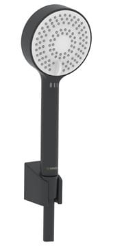 HANSA BASICJET sprchová súprava 3-dielna, ručná sprcha pr. 95 mm, 3 prúdy, hadica, držiak, Eco, matná čierna
