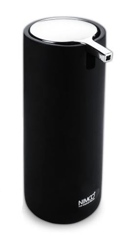 NIMCO OMI dávkovač tekutého mydla 175 ml, polyresín, chróm/čierna OM 16031-90 Obrázek - Hlavní obrázek