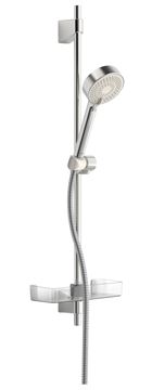 HANSA BASICJET sprchová súprava 4-dielna, ručná sprcha pr. 95 mm, 3 prúdy, tyč, hadica, mydelnička, Eco, chróm