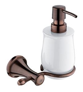 NIMCO LADA dávkovač tekutého mydla 300 ml, nástenný, keramika, staromeď/biela