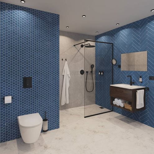 GROHE SKATE COSMOPOLITAN ovládacie tlačidlo pre dve splachovania, plast, phantom black 38732KF0 Obrázek - fotka
