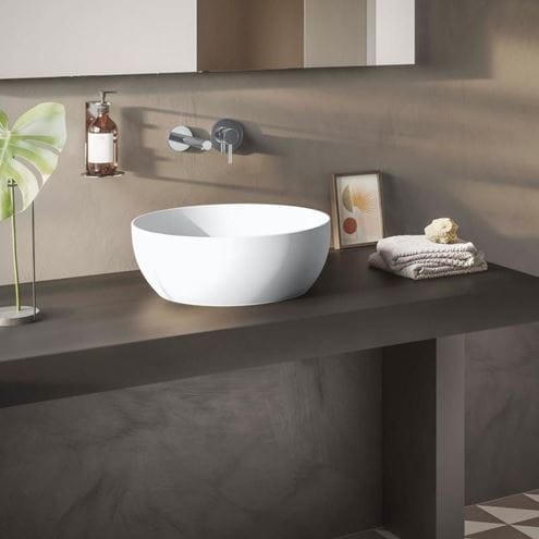 VITRA OUTLINE umývadlová misa 40 cm, bez prepadu, VitrAhygiene, matná biela 5992B401-0016 Obrázek - fotka