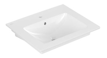 VILLEROY & BOCH VENTICELLO umývadlo 65 cm, s otvorom pre batériu a prepadom, CeramicPlus, alpská biela