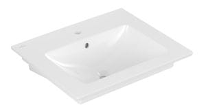 VILLEROY & BOCH VENTICELLO umývadlo 60 cm, s otvorom pre batériu a prepadom, brúsené