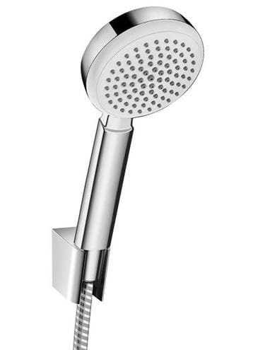 HANSGROHE CROMETTA 100 1JET sprchová súprava 3-dielna, ručná sprcha pr. 100 mm, hadica, držiak, biela/chróm 26665400 Obrázek - Hlavní obrázek
