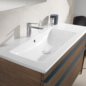 VILLEROY & BOCH VENTICELLO umývadlo 100 cm, s otvorom pre batériu a prepadom, CeramicPlus, alpská biela 4134L1R1 Obrázek - fotka