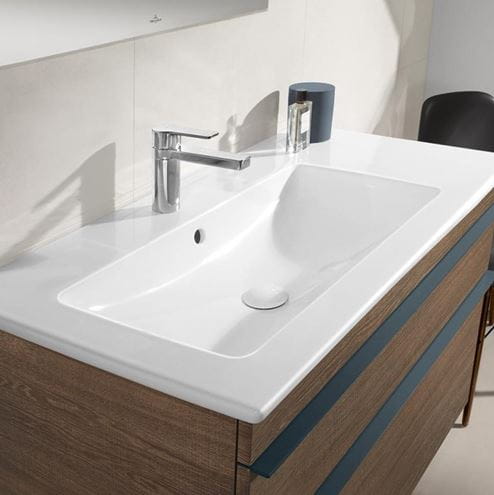 VILLEROY & BOCH VENTICELLO umývadlo 100 cm, s otvorom pre batériu a prepadom, CeramicPlus, alpská biela 4134L1R1 Obrázek - fotka