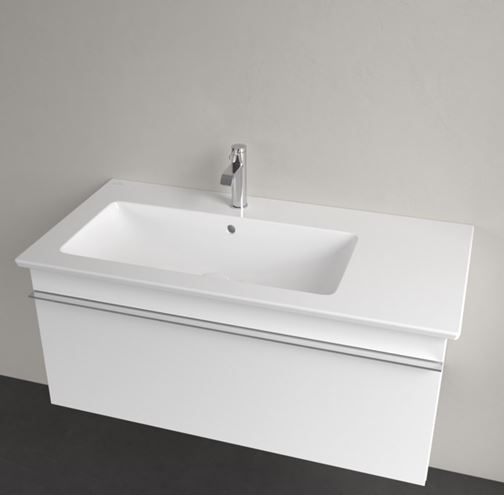 VILLEROY & BOCH VENTICELLO umývadlo 100 cm, s otvorom pre batériu a prepadom, CeramicPlus, alpská biela 4134L1R1 Obrázek - fotka