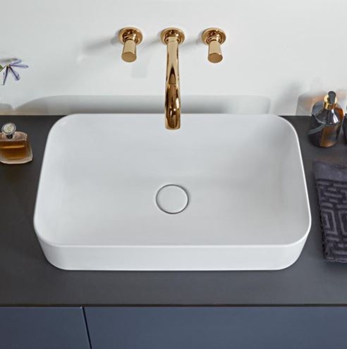 VILLEROY & BOCH FINION umývadlo na dosku 60 cm, bez prepadu, CeramicPlus, alpská biela 414361R1 Obrázek - fotka