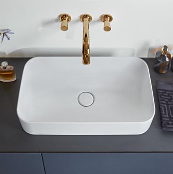 VILLEROY & BOCH FINION umývadlo na dosku 60 cm, bez prepadu, CeramicPlus, alpská biela 414361R1 Obrázek - fotka