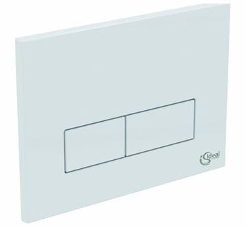 IDEAL STANDARD ovládacie tlačidlo pre dve splachovania, plast, biela