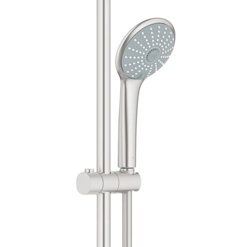 GROHE EUPHORIA SYSTEM 310 sprchový set s termostatickou batériou, horná sprcha, ručná sprcha s 3 prúdmi, tyč, hadica, supersteel 26075DC0 Obrázek - fotka