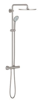 GROHE EUPHORIA SYSTEM 310 sprchový set s termostatickou batériou, horná sprcha, ručná sprcha s 3 prúdmi, tyč, hadica, supersteel