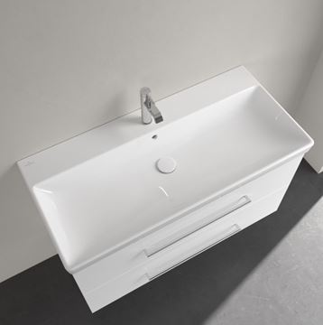 VILLEROY & BOCH AVENTO umývadlo 100 cm, s otvorom pre batériu a prepadom, alpská biela 4156A501 Obrázek - fotka