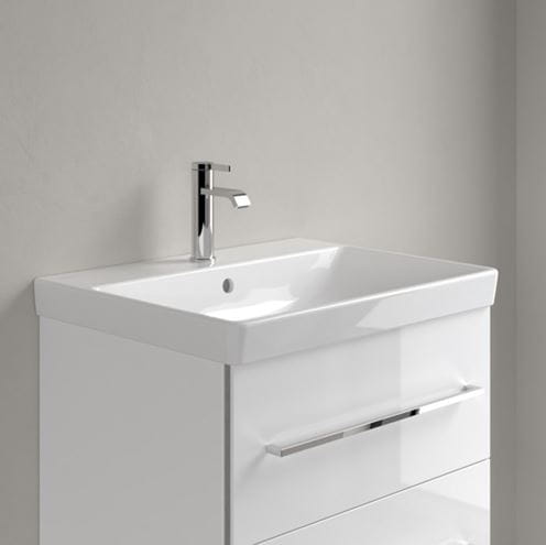 VILLEROY & BOCH AVENTO umývadlo 60 cm, s otvorom pre batériu a prepadom, alpská biela 41586001 Obrázek - fotka