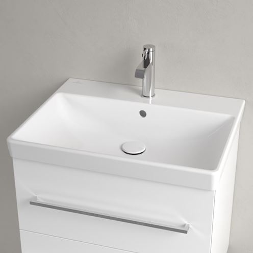 VILLEROY & BOCH AVENTO umývadlo 60 cm, s otvorom pre batériu a prepadom, CeramicPlus, alpská biela 415860R1 Obrázek - fotka