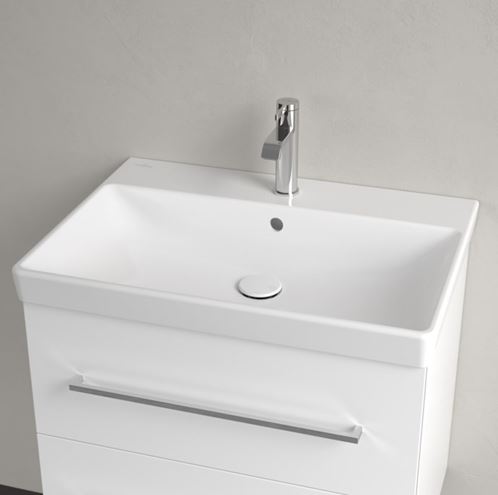 VILLEROY & BOCH AVENTO umývadlo 65 cm, s otvorom pre batériu a prepadom, alpská biela 41586501 Obrázek - fotka
