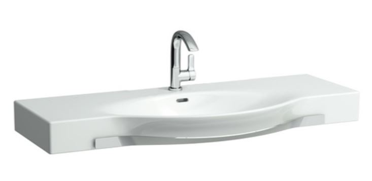LAUFEN PALACE umývadlo 120 cm, s otvorom pre batériu a prepadom, s držiakom na uterák H8127040001041 Obrázek - Hlavní obrázek