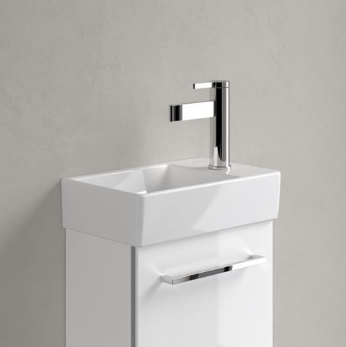 VILLEROY & BOCH AVENTO umývadlo 36 cm, s otvorom pre batériu vpravo, bez prepadu, alpská biela 43003L01 Obrázek - fotka
