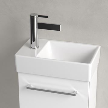VILLEROY & BOCH AVENTO umývadlo 36 cm, s otvorom pre batériu vľavo, bez prepadu, alpská biela 43003R01 Obrázek - fotka