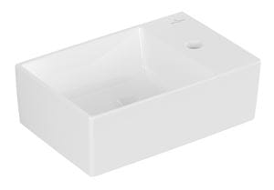 VILLEROY & BOCH MEMENTO 2.0 umývadlo 40 cm, s otvorom pre batériu vpravo, bez prepadu, alpská biela