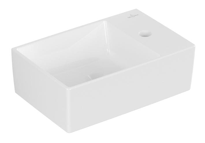 VILLEROY & BOCH MEMENTO 2.0 umývadielko 40 cm, s otvorom pre batériu vpravo, bez prepadu, CeramicPlus, alpská biela 432340R1 Obrázek - Hlavní obrázek