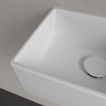 VILLEROY & BOCH MEMENTO 2.0 umývadielko 40 cm, s otvorom pre batériu vpravo, bez prepadu, CeramicPlus, alpská biela 432340R1 Obrázek - fotka