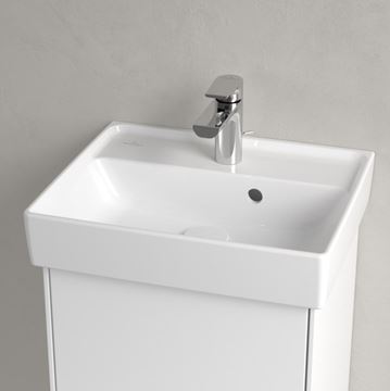VILLEROY & BOCH COLLARO umývadlo 45 cm, s otvorom pre batériu a prepadom, CeramicPlus, alpská biela 433445R1 Obrázek - fotka