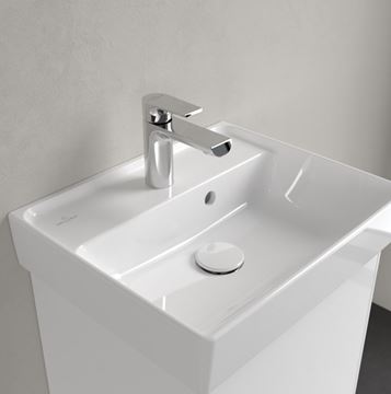 VILLEROY & BOCH COLLARO umývadlo 45 cm, s otvorom pre batériu a prepadom, CeramicPlus, alpská biela 433445R1 Obrázek - fotka