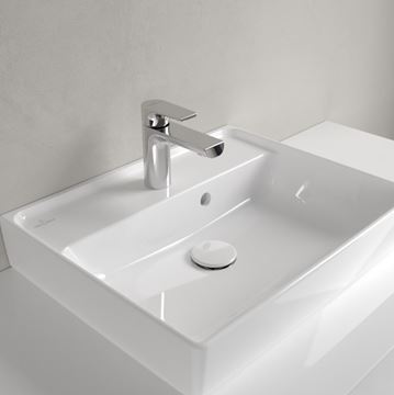VILLEROY & BOCH COLLARO umývadlo 50 cm, s otvorom pre batériu a prepadom, CeramicPlus, brúsené, alpská biela 43345GR1 Obrázek - fotka