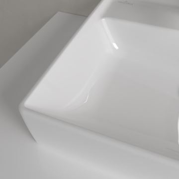 VILLEROY & BOCH COLLARO umývadlo 50 cm, s otvorom pre batériu a prepadom, CeramicPlus, brúsené, alpská biela 43345GR1 Obrázek - fotka