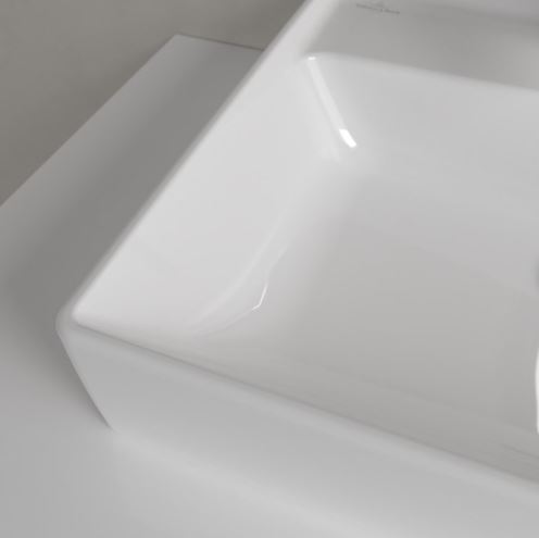 VILLEROY & BOCH COLLARO umývadlo 50 cm, s otvorom pre batériu a prepadom, CeramicPlus, brúsené, alpská biela 43345GR1 Obrázek - fotka